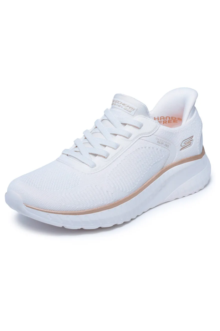 Sneakers bianche in mesh comfort Skechers Bobs Squad Chaos Current Muse