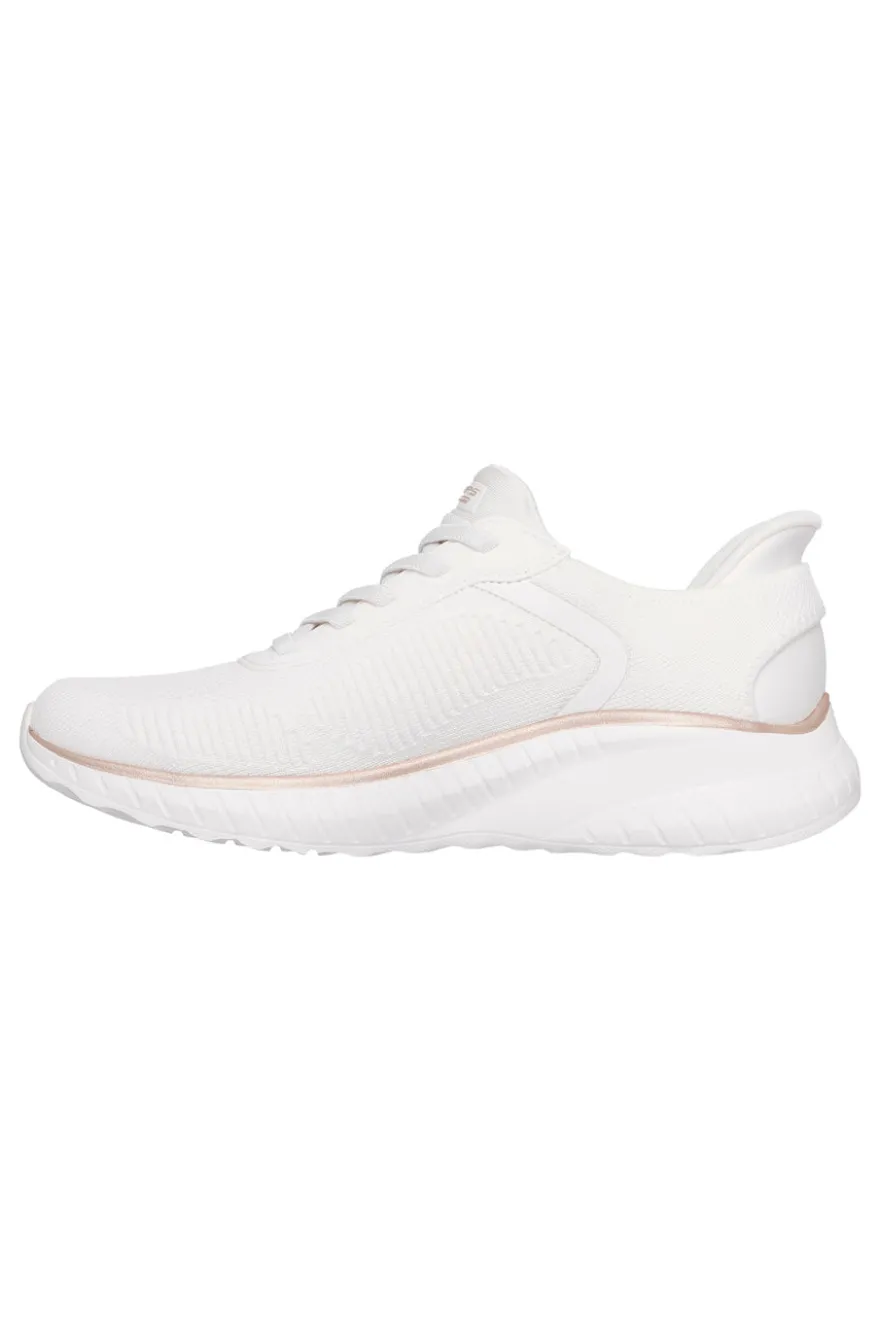 Sneakers bianche in mesh comfort Skechers Bobs Squad Chaos Current Muse