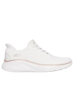 Sneakers bianche in mesh comfort Skechers Bobs Squad Chaos Current Muse