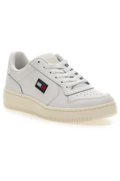 Sneakers bianche in pelle stile basket Tommy jeans TJw Basket