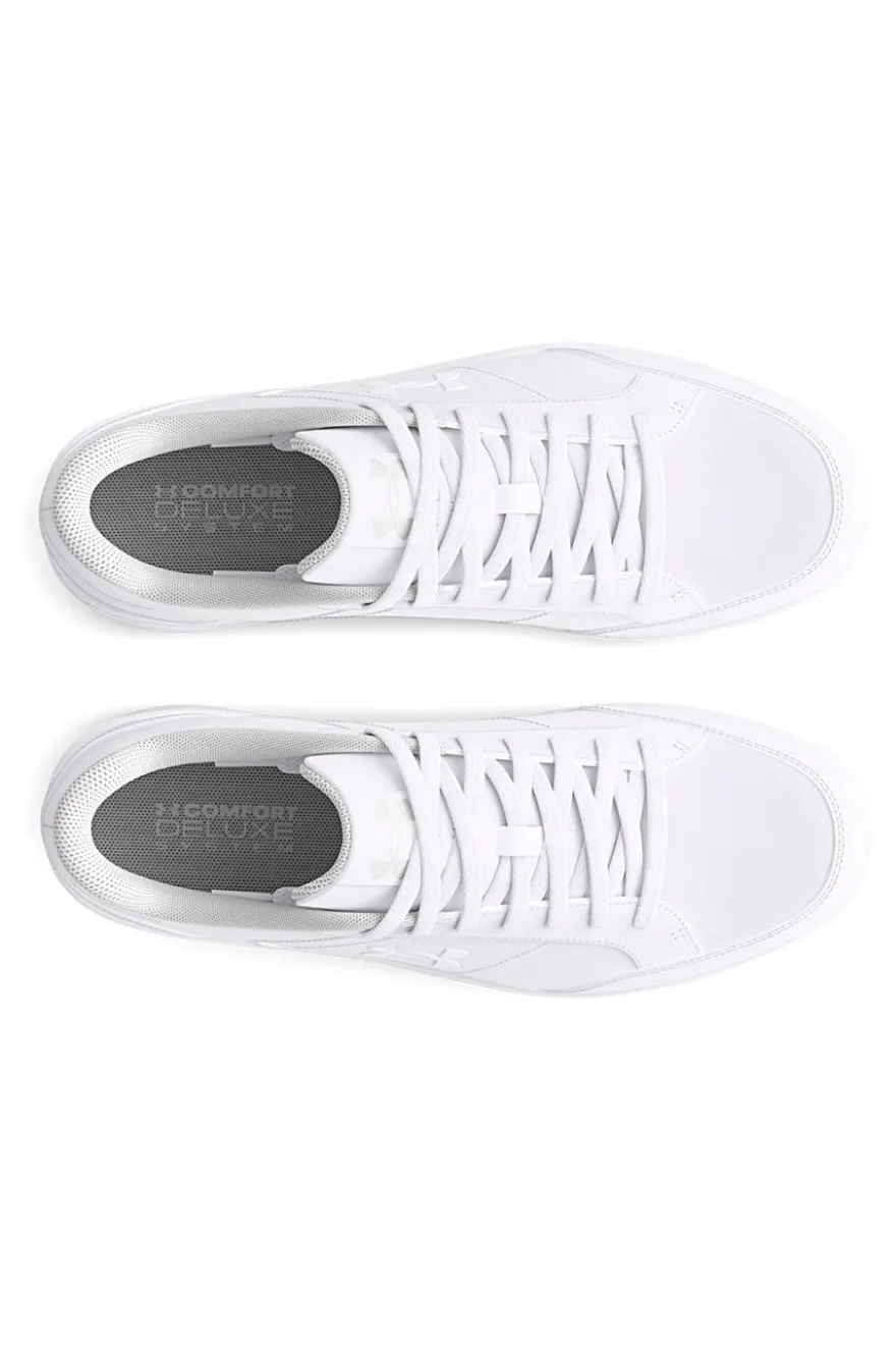 Sneakers bianche in pelle con suola comfort Under Armour W Official