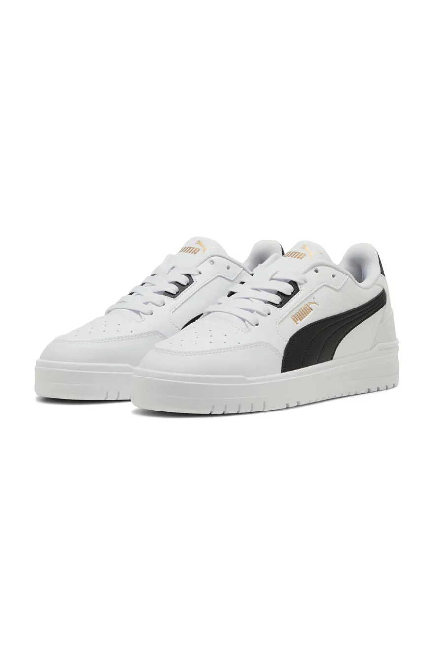 Sneakers bianche in pelle con dettagli neri Puma Shuffle Downtown