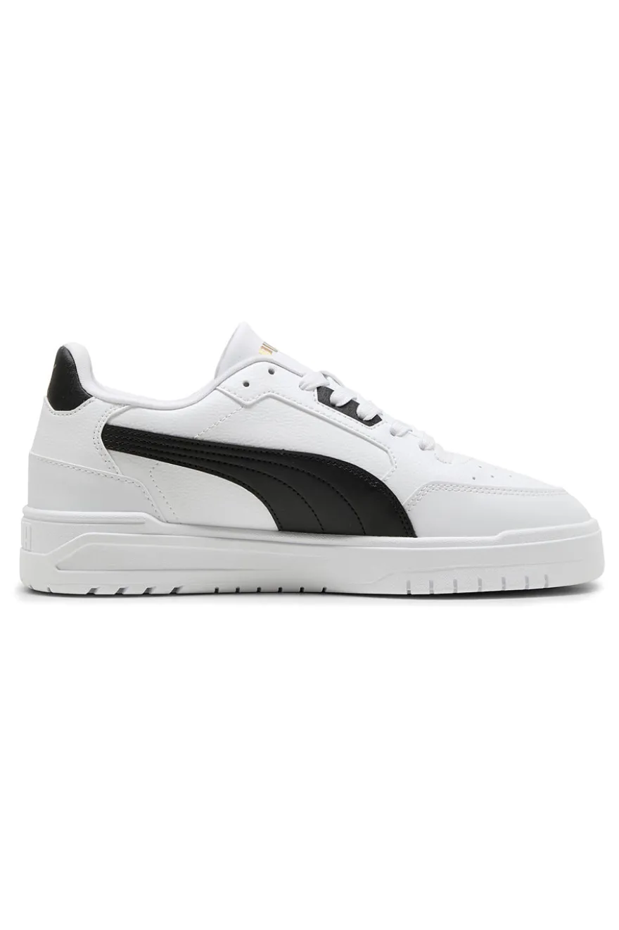 Sneakers bianche in pelle con dettagli neri Puma Shuffle Downtown