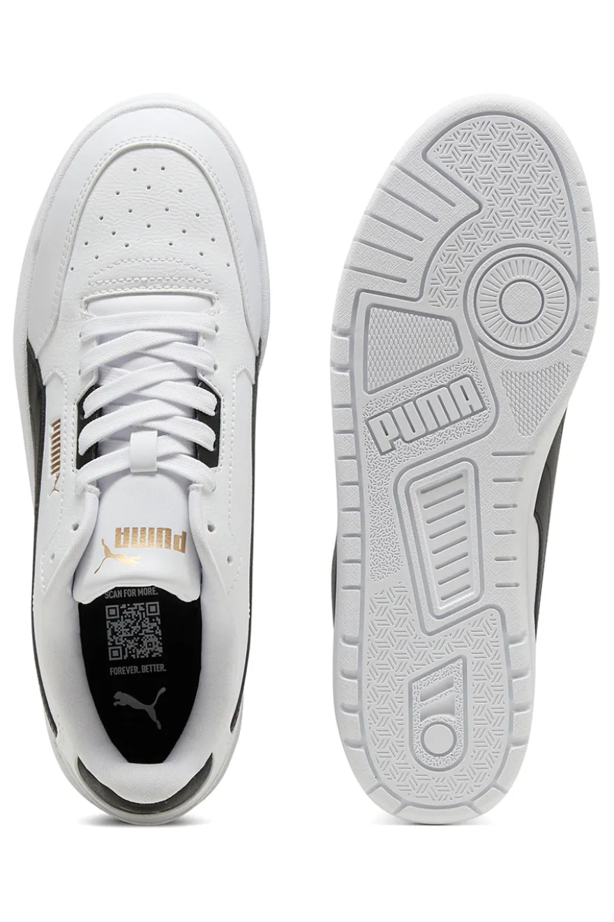 Sneakers bianche in pelle con dettagli neri Puma Shuffle Downtown