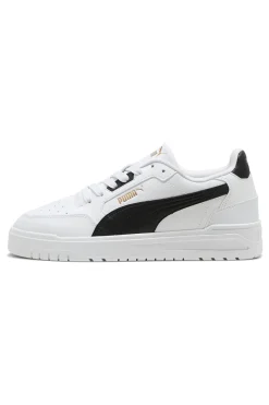 Sneakers bianche in pelle con dettagli neri Puma Shuffle Downtown