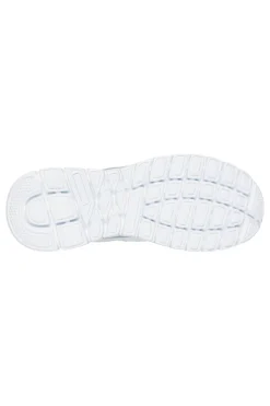 Sneakers bianche in pelle e mesh con soletta memory foam Skechers Burns Agoura da Uomo