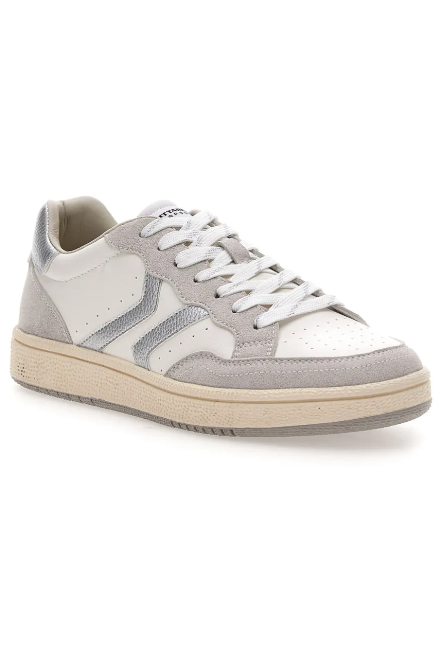 Sneakers bianche in pelle con action leather riciclata Pittarello Capsule BT261130001