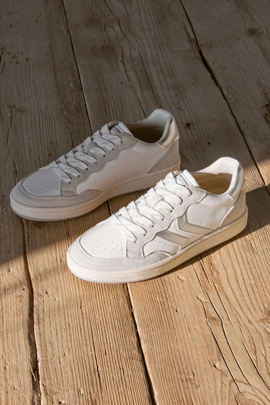 Sneakers bianche in pelle con action leather riciclata Pittarello Capsule BT261130001