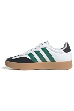 Sneakers bianche in pelle con strisce verdi Adidas Barreda