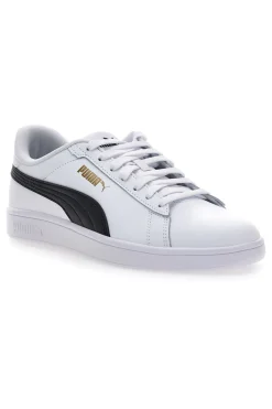 Sneakers bianche in pelle con logo nero Puma Smash 3.0 L