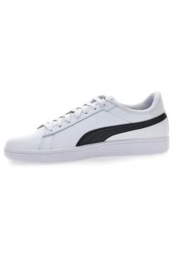 Sneakers bianche in pelle con logo nero Puma Smash 3.0 L