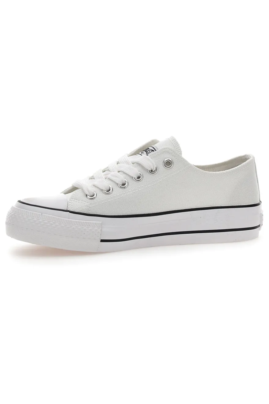 Sneakers Bianche In Tela da Donna Everlast 2137
