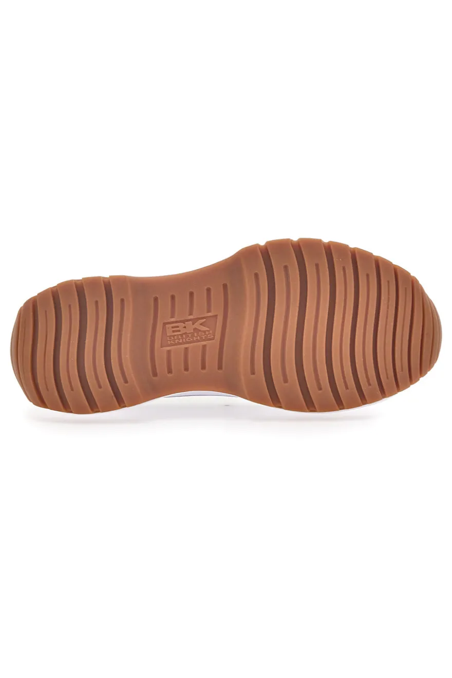 Sneakers Bianche In Tela Con Platform British Knights Kaya Low Fly