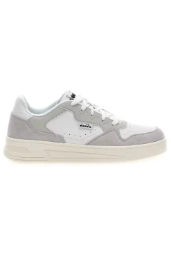 Sneakers bianche inserti a contrasto in pelle Diadora Ginger S