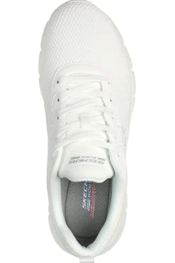 Sneakers bianche knit ammortizzate Skechers Bobs B Flex Chill Edge