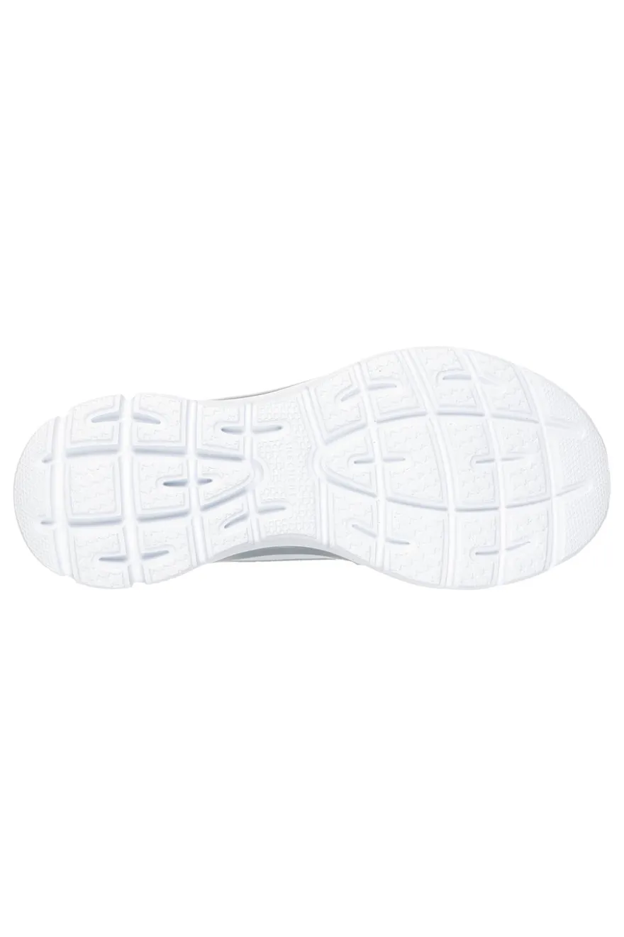 Sneakers bianche leggere in tessuto traspirante Skechers Summits Plus Soft Luster