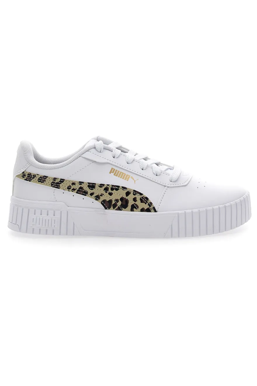 Sneakers Bianche Leopardate Puma Carina 2.0 Animal Update