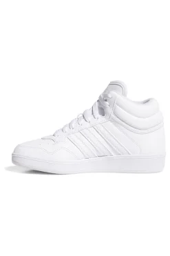 Sneakers bianche mid design pulito Adidas Hoops 4.0 Mid J
