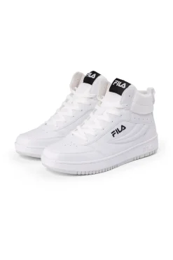 Sneakers Bianche Mid-Cut con Tomaia Traforata FILA REGA NF MID