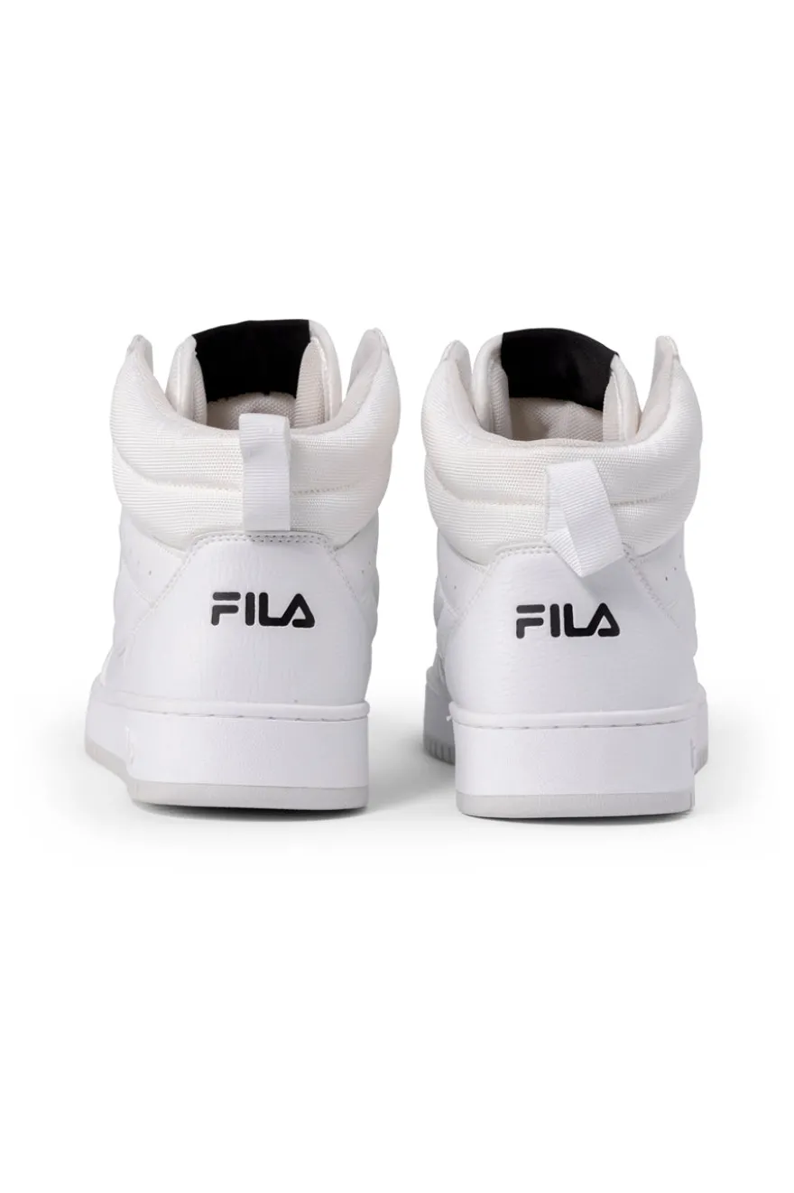 Sneakers Bianche Mid-Cut con Tomaia Traforata FILA REGA NF MID