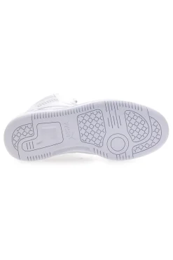 Sneakers bianche mid-cut tomaia forata Puma Rebound V6