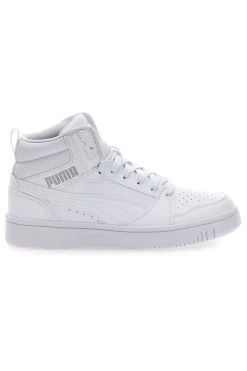Sneakers bianche mid-cut tomaia forata Puma Rebound V6