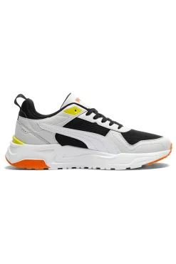 Sneakers bianche nere e arancioni in mesh Puma Trinity 2 LT