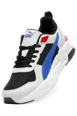 Sneakers bianche nere e blu in mesh Puma Trinity 2 LT