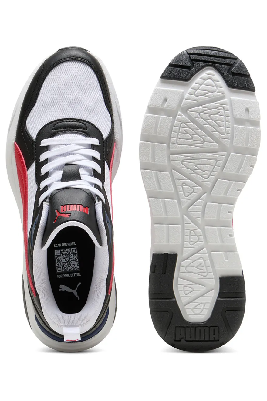Sneakers bianche nere e rosse in mesh Puma Trinity 2 LT
