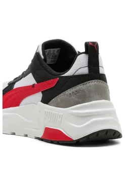 Sneakers bianche nere e rosse in mesh Puma Trinity 2 LT Mid 90s Jr