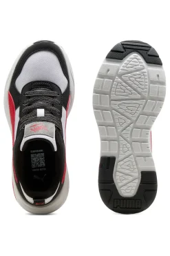 Sneakers bianche nere e rosse in mesh Puma Trinity 2 LT Mid 90s Jr