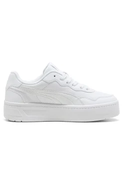 Sneakers bianche platform stile tennis Puma Court Lally Skye