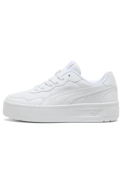 Sneakers bianche platform stile tennis Puma Court Lally Skye