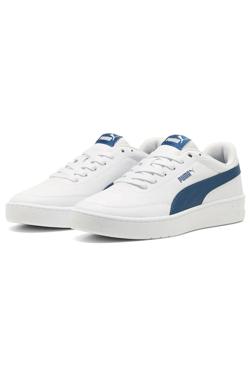 Sneakers bianche profilo blu Court Classic Clean Puma