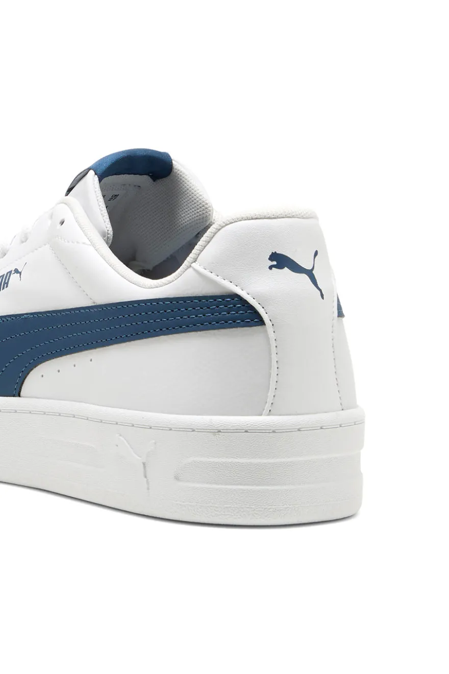 Sneakers bianche profilo blu Court Classic Clean Puma