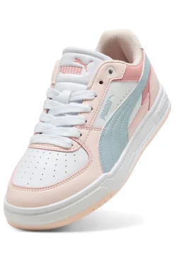 Sneakers bianche rosa e azzurre Puma Caven III Block Jr