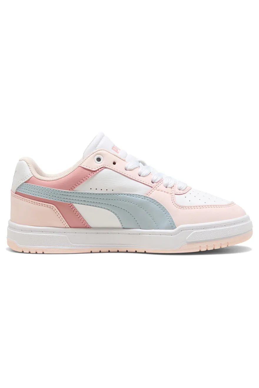 Sneakers bianche rosa e azzurre Puma Caven III Block Jr