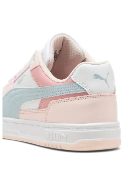 Sneakers bianche rosa e azzurre Puma Caven III Block Jr