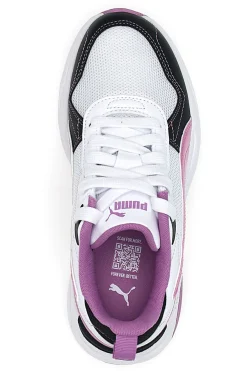 Sneakers bianche rosa e nere in mesh Puma Trinity 2 Lt Jelly Heaven Jr