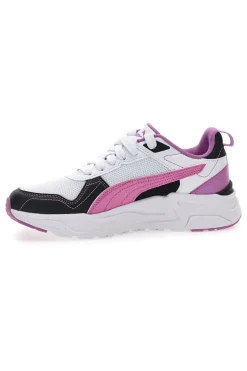 Sneakers bianche rosa e nere in mesh Puma Trinity 2 Lt Jelly Heaven Jr