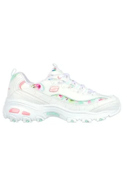 Sneakers Bianche Skechers D'Lites Blooming Fields