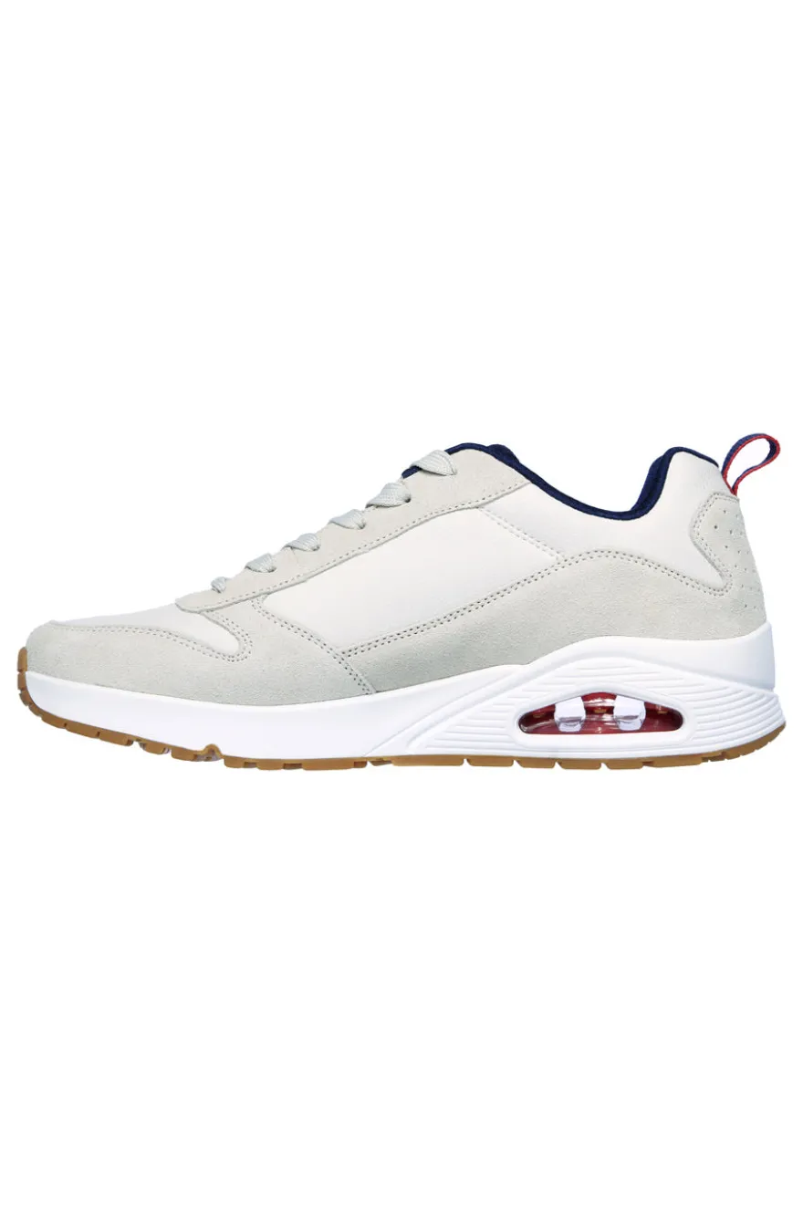 Sneakers Bianche Skechers Uno Stacre