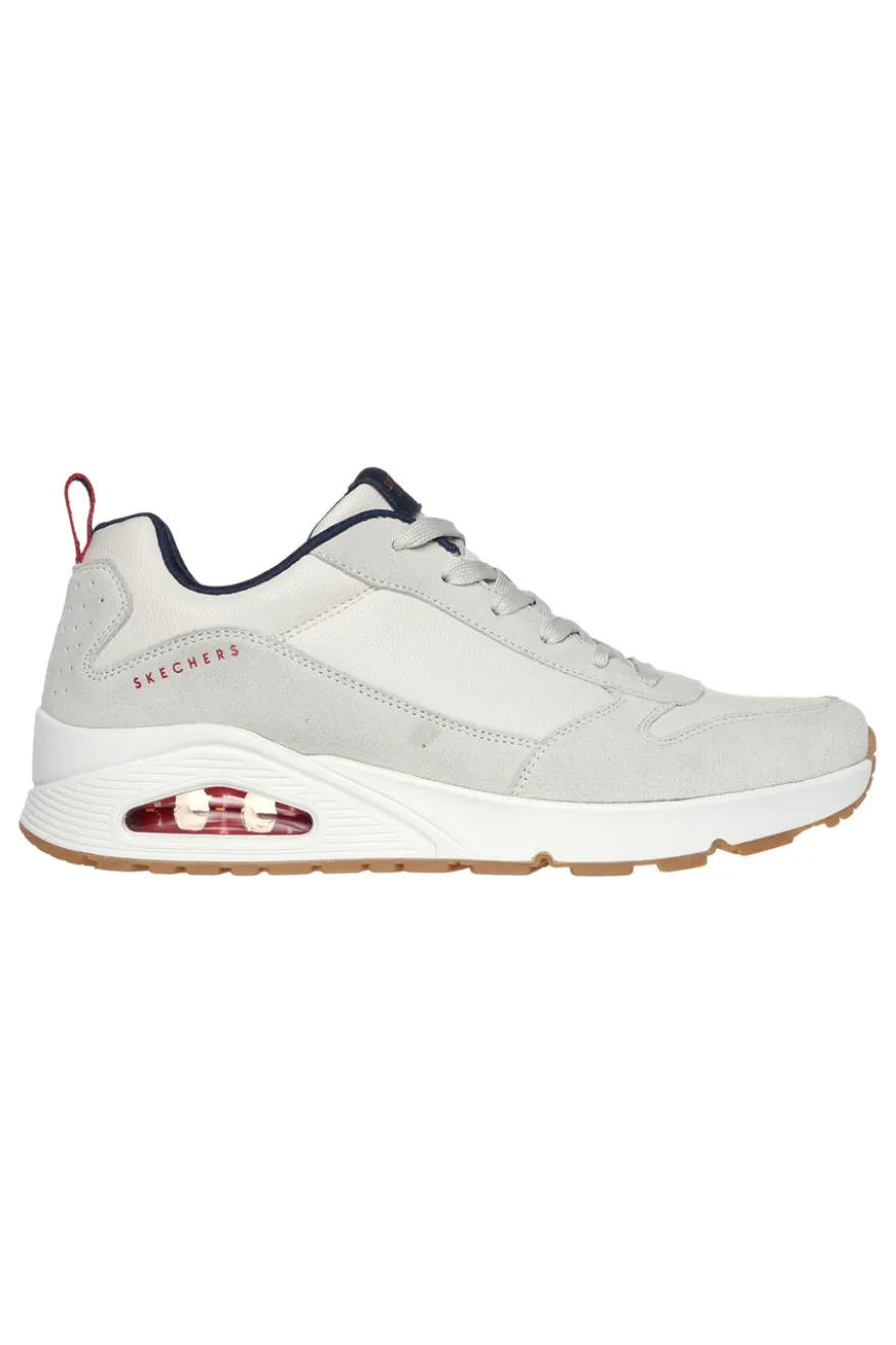 Sneakers Bianche Skechers Uno Stacre