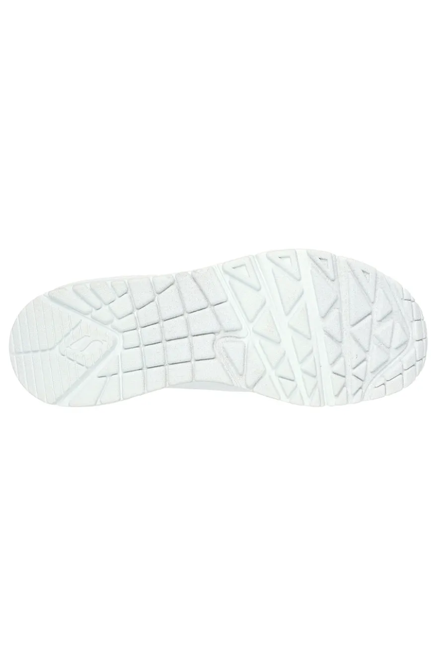 Sneakers Bianche Skechers Street Uno - Pop Back