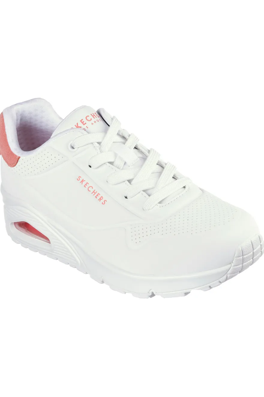 Sneakers Bianche Skechers Street Uno - Pop Back