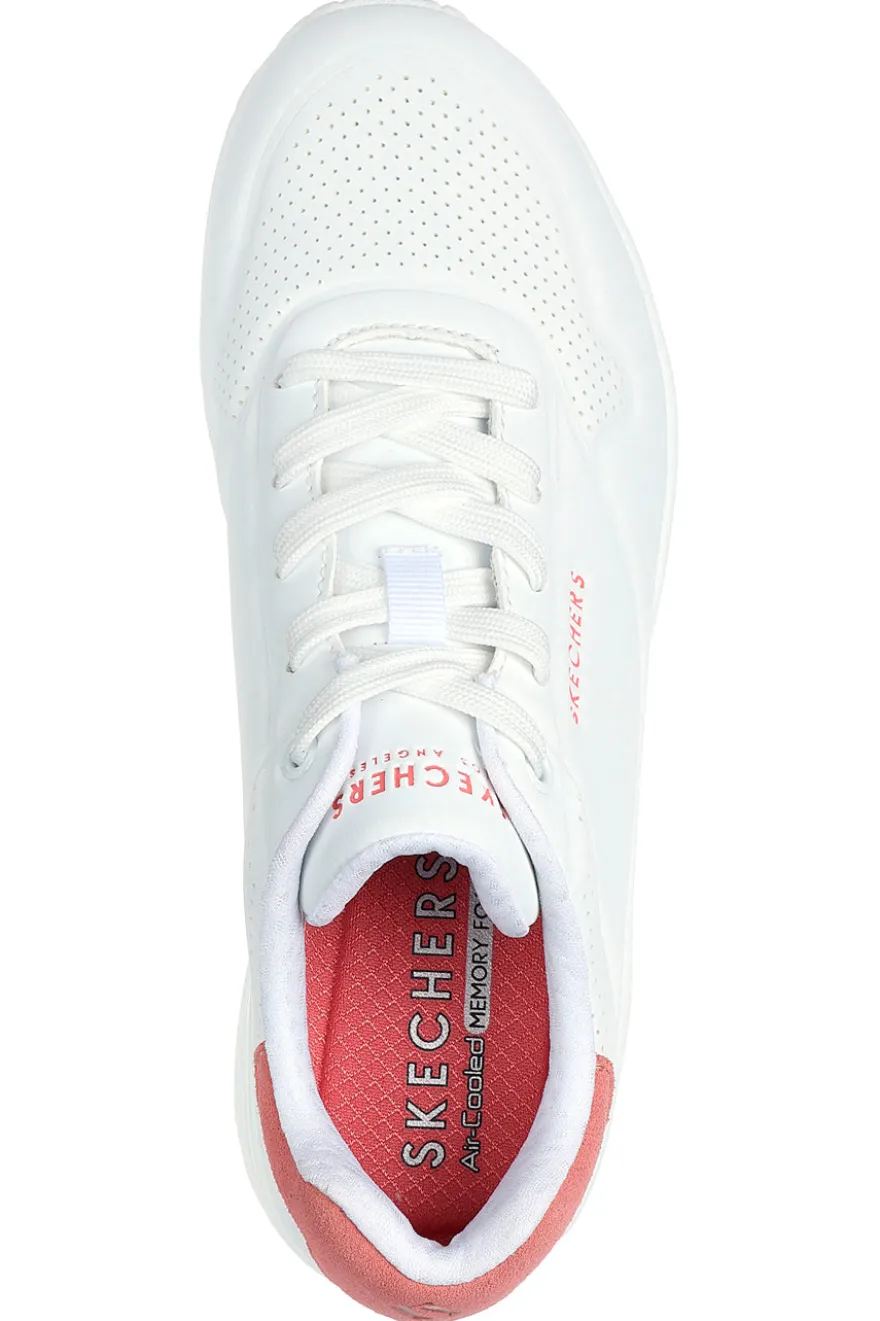 Sneakers Bianche Skechers Street Uno - Pop Back