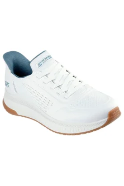 Sneakers bianche slip-ins Memory Foam BOBS Squad 4 Direct Step Skechers