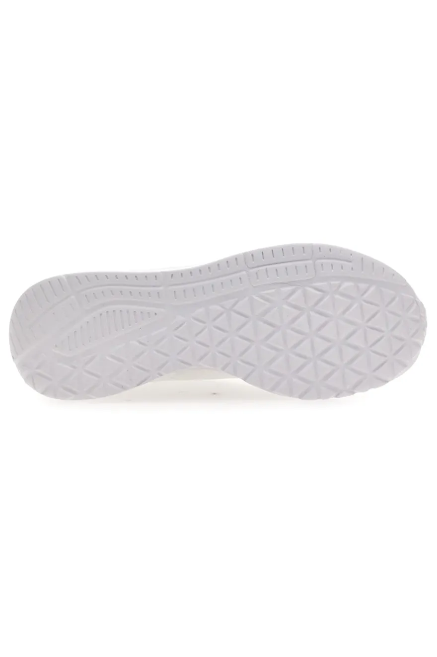 Sneakers bianche slip-ins con platform e memory foam Skechers Uno Lite Floating Steps