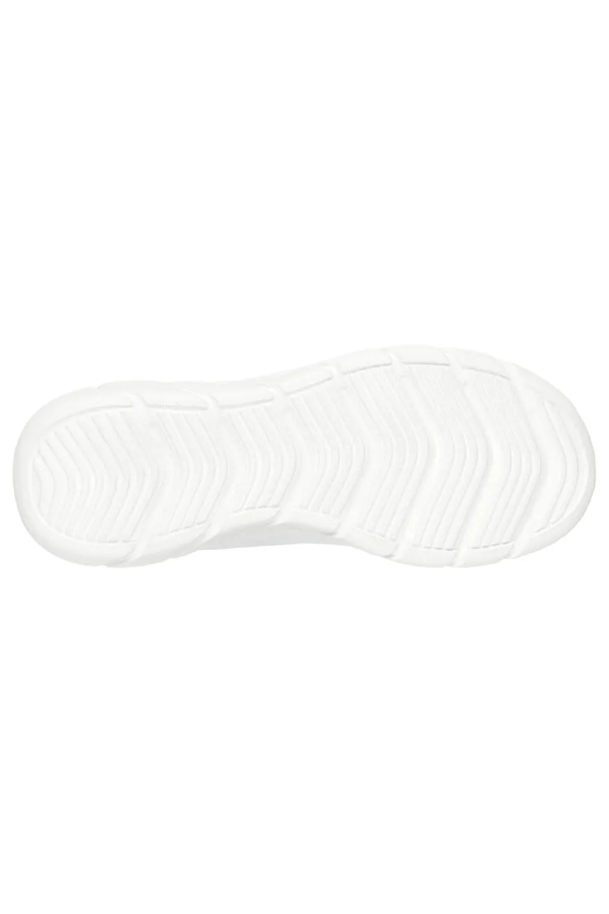 Sneakers bianche slip-on in mesh con Memory Foam Skechers BOBS Squad Chaos Daily Inspiration