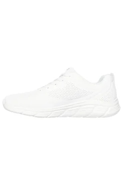 Sneakers bianche slip-on in mesh con Memory Foam Skechers BOBS Squad Chaos Daily Inspiration
